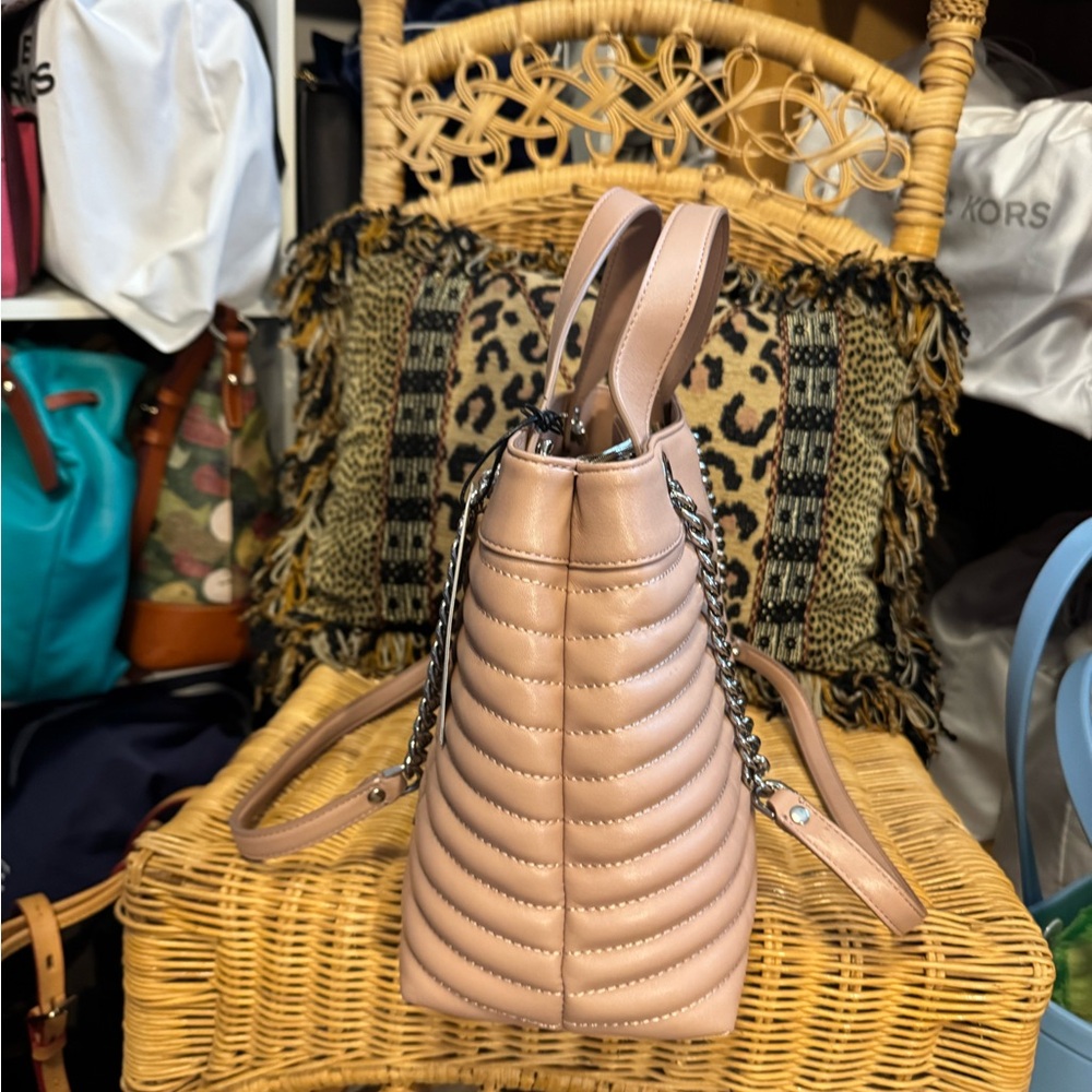 NWT - Rebecca Minkoff M.A.B Quilted Satchel - Doe - Picture 9 of 10